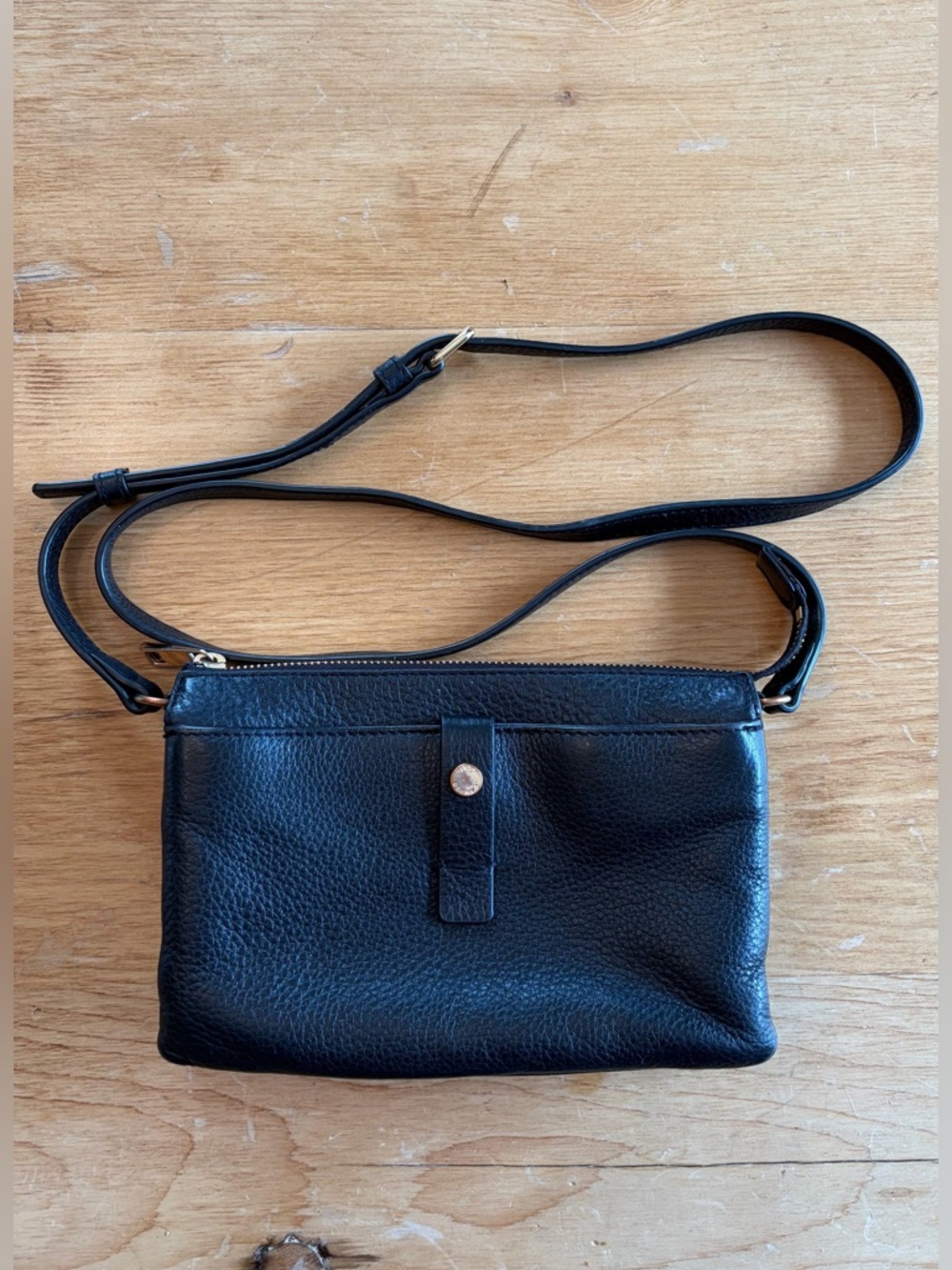 Vince Camuto Black Leather Crossbody Bag